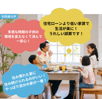 住み慣れた家に住み続けられるのがいい！-やっぱり自分の家が一番！